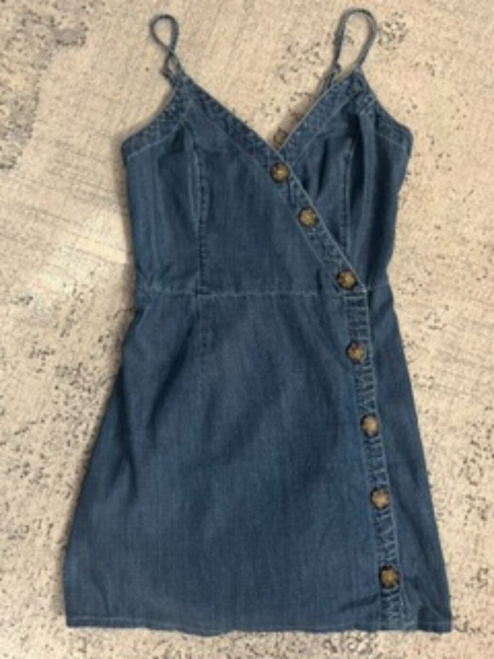 Abercrombie & Fitch Denim Mini Dress - Blue